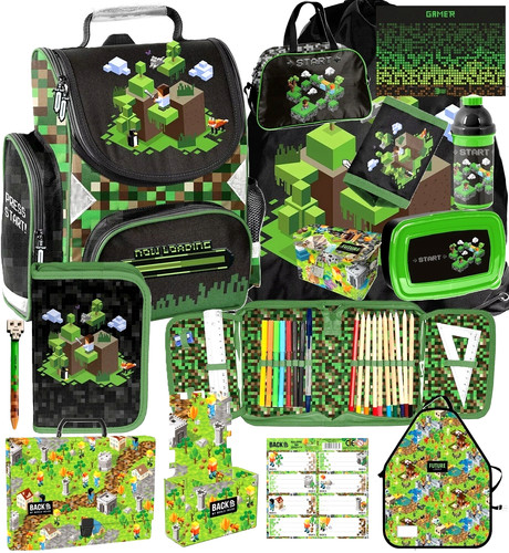 Minecraft schulranzen set - minecraft,