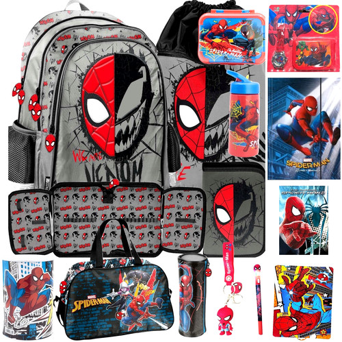 Spider man schulranzen set - schulranzen,