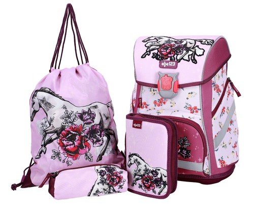 Pferde schulranzen set - schulranzen, 4
